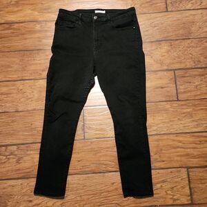 Levi Strauss & Co. Original black denim jeans 721 high rise skinny 32 x 28